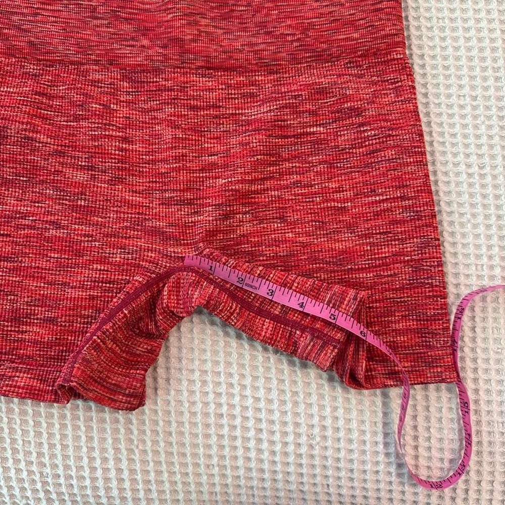 Colsie Reddish Orange High Waisted Seamless Biker Shorts - Picture 5 of 5